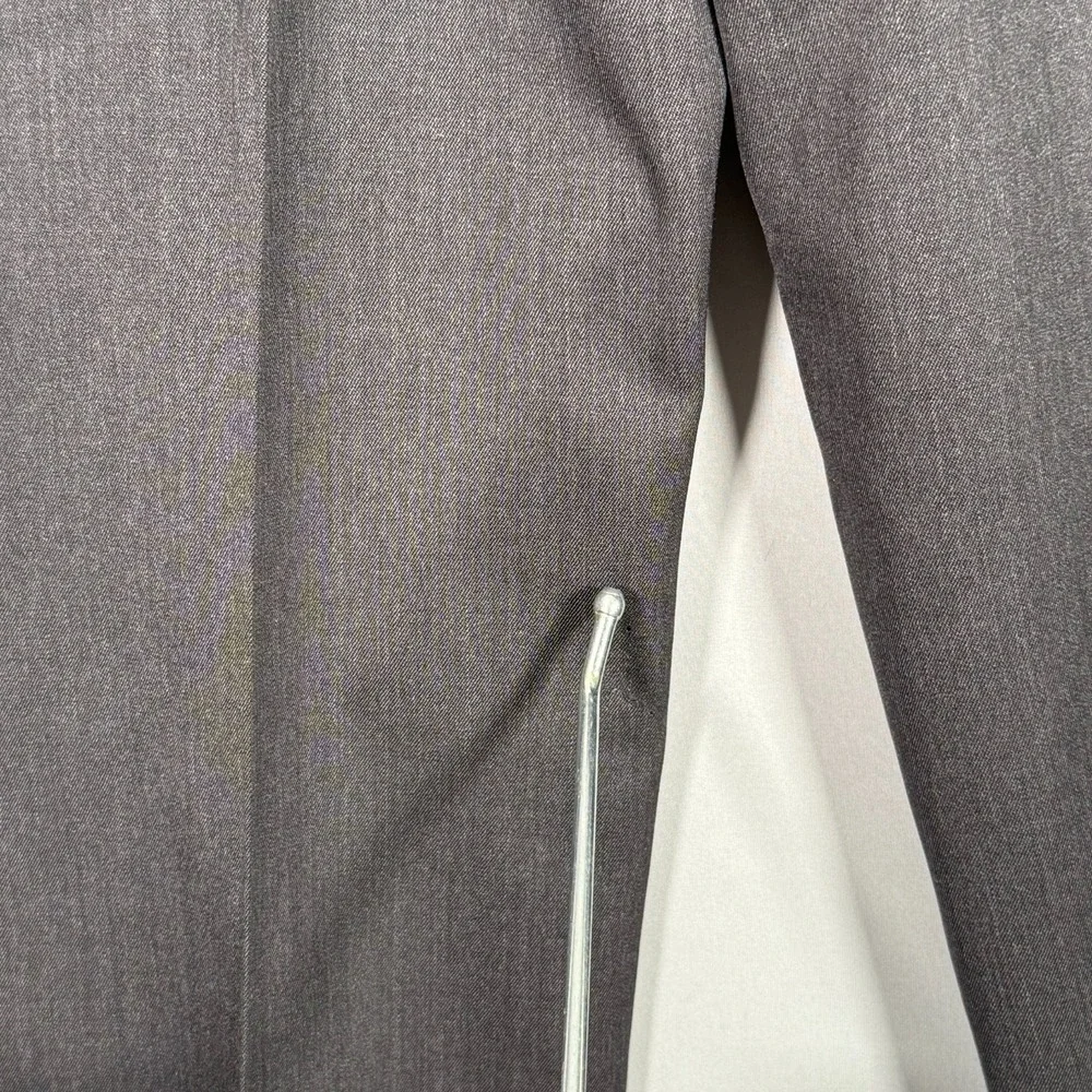 Brooks‎ Brothers 36x27 Gray 100% Wool Madison Flat Front Men's Pants Dressy Soft